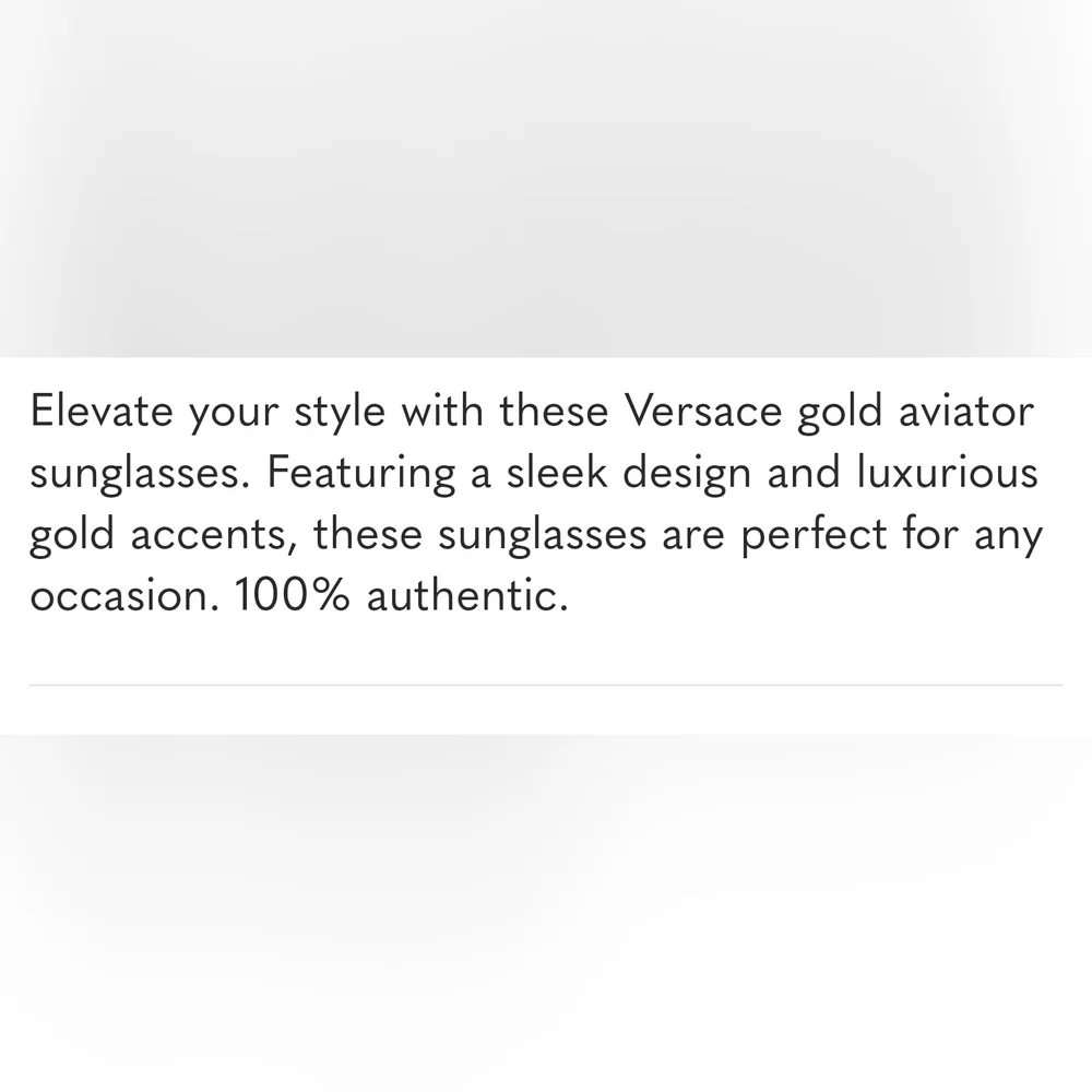 Versace Aviator Sunglasses with Gold Frame and Black Lenses
